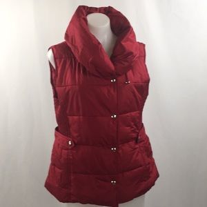 Marc New York puffer vest burgundy Large